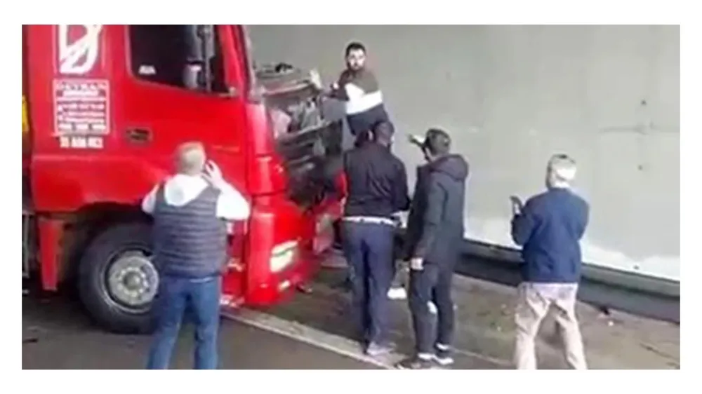 Tır sürücüsünün acı sonu