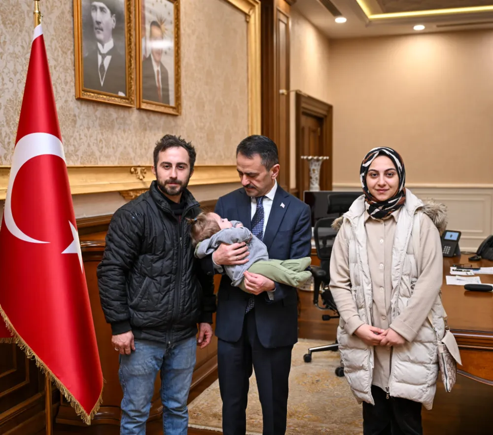 Vali Aktaş, SMA Tip-1 Tanısı Konulan Kuzey Arel Bebeğin Ailesini Konuk Etti