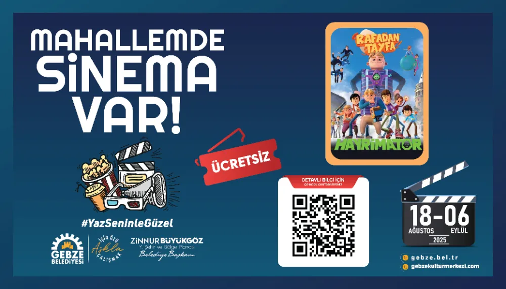 Mahallelerde Açık Hava Sinema Keyfi 18 Ağustos’ta Başlıyor