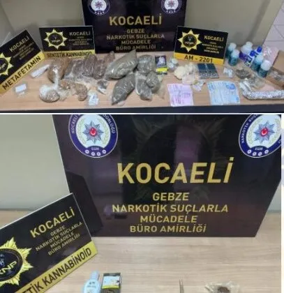 Gebze ve İzmit’te narkotik operasyonu: 3 olayda toplam 8 şüpheli şahıs yakalandı