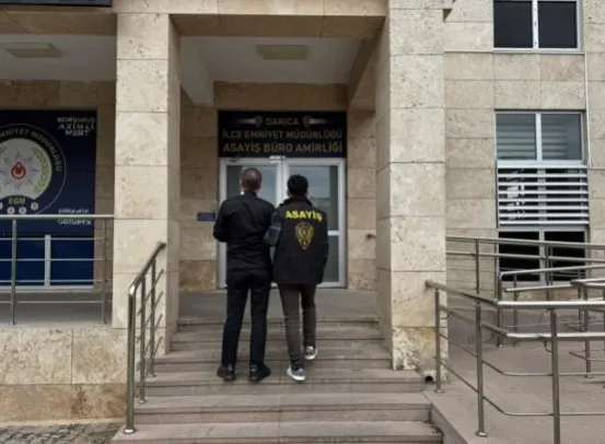 15 yıl hapis cezası ile aranıyordu Darıca’da yakalandı